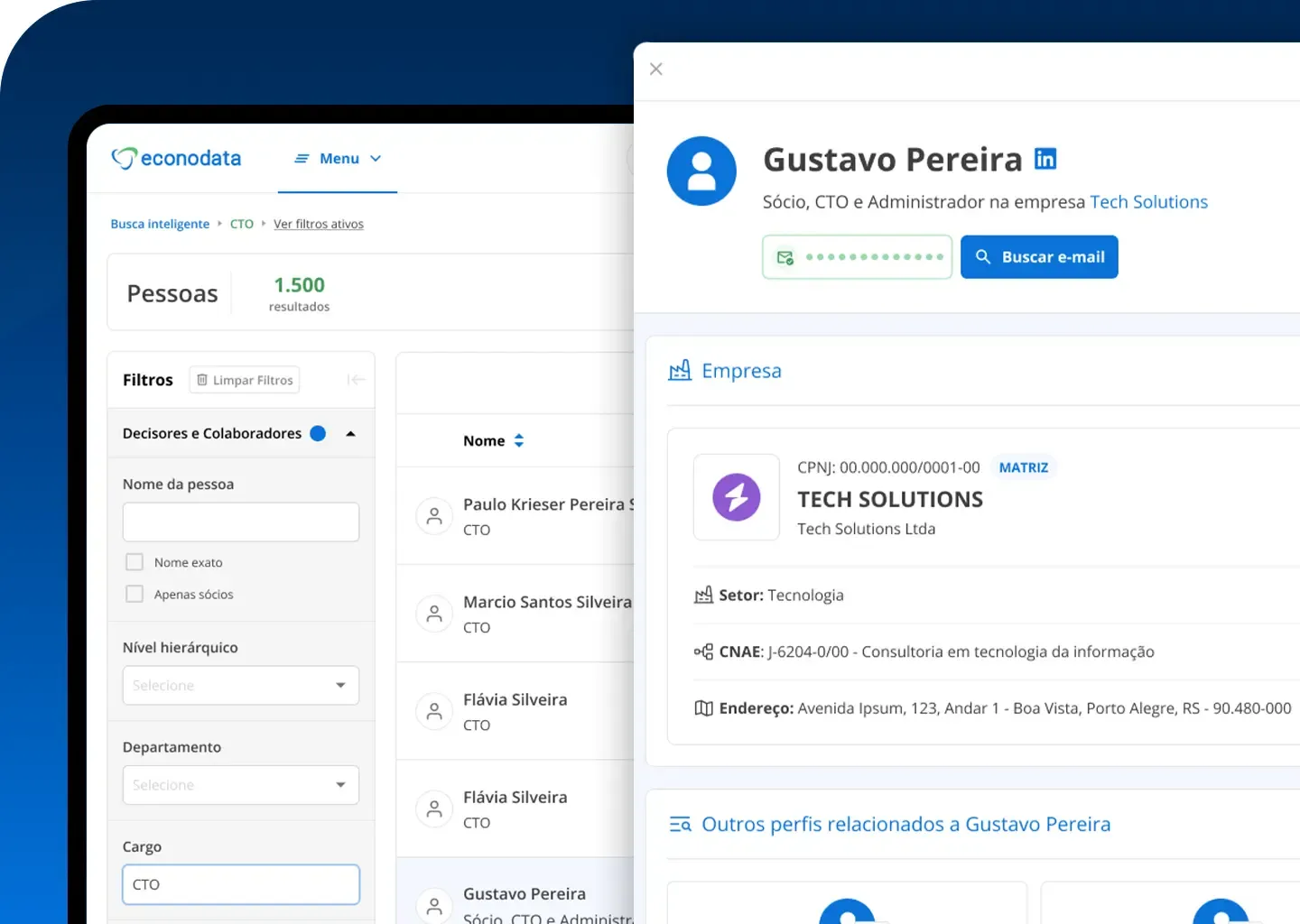 Chegue diretamente nos decisores